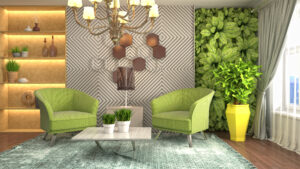illustration of the living room interior